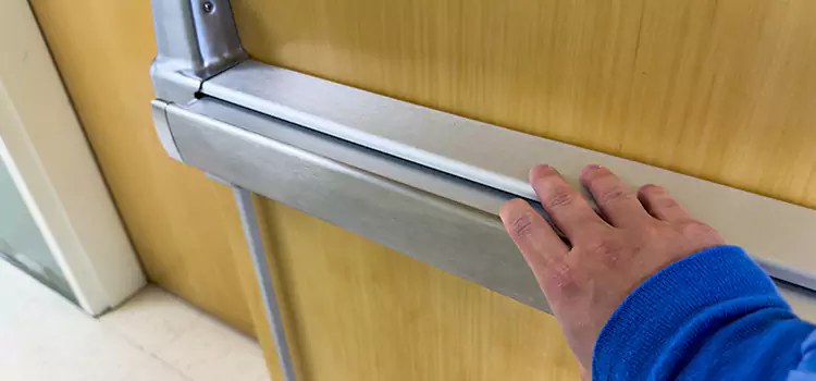 Installing a Push Bar on a Door South Riding